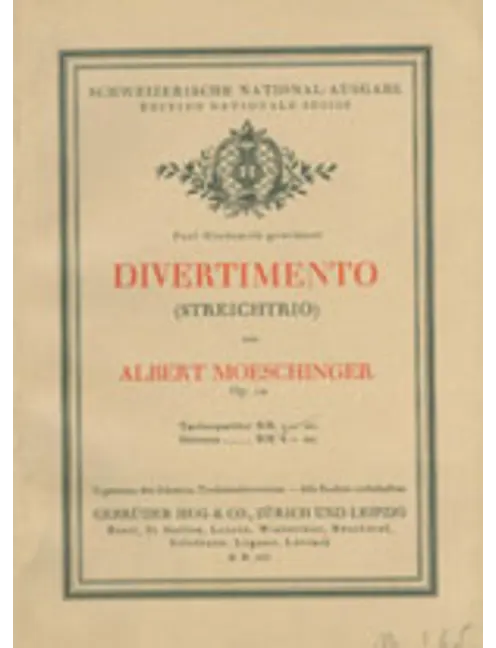 Divertimento-Streichtrio